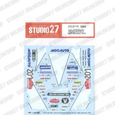 1/24 A112 Abarth 'Franco Cunico' #201 Sanremo Decal 1979 for Fujimi kits