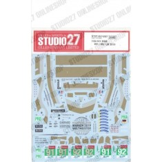 1/24 Porsche 911 RSR #91/#92 LM 2019 Decal for NuNu kits