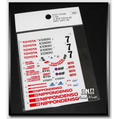 Decals 1/24 TS010 SWC/JSPC '92 J.Villeneuve/E.Irvine/T.Kristensen for Studio27