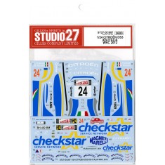 1/24 Citroen DS3 #24 ITALIA WRC 2012 Decals for Heller kit