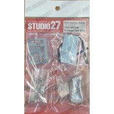 1/20 McLaren MP4/4 Cockpit set #11 for Tamiya kit