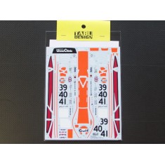 1/24 McLaren F1-GTR "Gulf" #39/40/41 LeMans 1997 (Long Tail) Decals for Fujimi kit