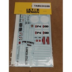 1/24 Lancia Fulvia #2/#8 Sanremo 1972 Decal for Italeri kit
