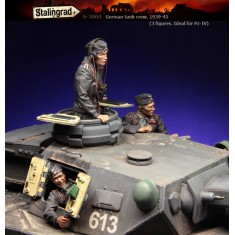 1/35 German Tank Crew for Panzer IV 1939-1945 (3 figures)
