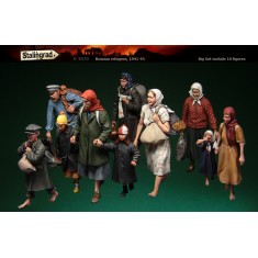 1/35 Russian Refugees 1941-1945 (Big Set - 10 figures)