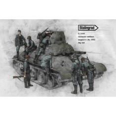 1/35 German Soldiers Inspecting T-34 1941 (8 figures)