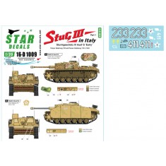 Decal for 1/16 StuG III, Italy # 1 - Panzer Abteilung 103 & 115 1943