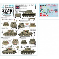 1/35 British Sherman Units Italy 1943-45 Decal for Mk IIA Mk III