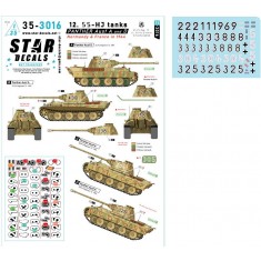 1/35 Panther Ausf A and D Decal - 12- tanks. Normandy and France in 1944