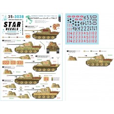 1/35 Panther A and G in Italy Decal - Bef-Panther Ausf A and Panther Ausf G