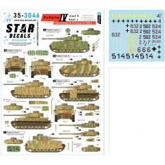 1/35 PzKpfw IV Ausf H and J Decal - Normandy France in 1944 #1