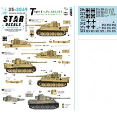 1/35 Tiger I s.Pz.Abt. 502 Decal #2 - Initial, Early and Mid production Tigers 1943-44