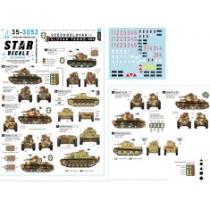 1/35 Czechoslovak Slovak Tanks Decal - Skoda LT vz. 35, Praga LT 38, PzKpfw 38(t)