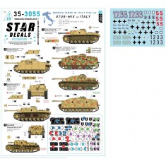 1/35 German StuG Units Italy 1943-45 Decal for StuG III G StuG IV M42