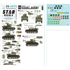 1/35 Stuart in Burma Decal - British/Commonwealth Mk I, Mk III and Recce