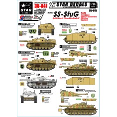 1/35 Decals for Waffen SS StuG #2 - StuG III Ausf.F/8 / Ausf G / StuG IV