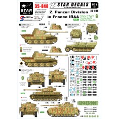1/35 Decals for 2. Panzer Division in France 1944 #1 - Ausf.A / Ausf.D / Pz.Kpfw.IV Ausf.H