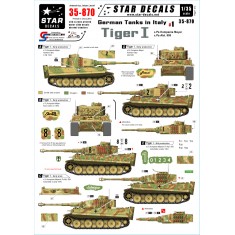 1/35 Decals for German Tanks in Italy #1 - Tiger I s.Pz.Kompanie Meyer, s.Pz.Abt.508