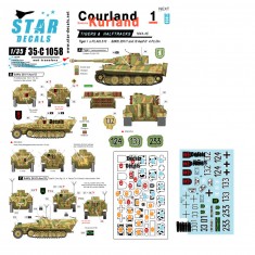 1/35 Decals for Courland-Kurland 1944-1945 #1 - Tigers and Halftracks