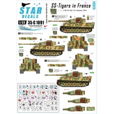 Decals for 1/35 SS-Tigers in France Vol.3 - 3.Kompanie s.SS PzAbt 101 Normandy 1944