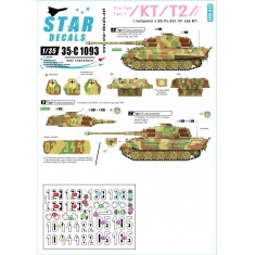 Decals for 1/35 KT/T2 King Tiger/Tiger II Vol.1 - 1.Kompanie s.SS PzAbt 101/501