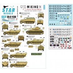 Decals for 1/35 SS-Wiking #3 PzKpfw IV Ausf J, SdKfz 11, SdKfz 251