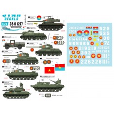 Decals for 1/35 Vietnam Vol. 5 - NVA North Vietnamese Tanks & AFVs