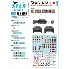 Decals for 1/35 StuG-Abt #1 Generic Insignia and Unit Markings for the Sturmgeschutz