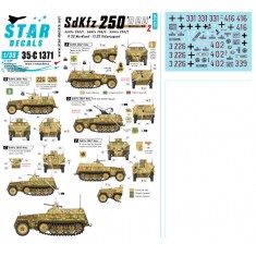 Decals for 1/35 SdKfz 250 'neu' # 2. Waffen-SS markings