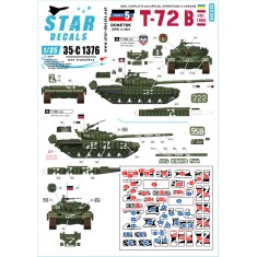 Decals for 1/35 War in Ukraine # 5. T-72B (1986) from the Donetsk Republic, in 2022