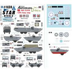 1/35 D-Day DUKW and SEEP British Amphibians Decal # 2. 297 Coy (GT) and Beach Group