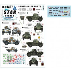 1/35 British Ferrets in Berlin Decal - Mk 2/3 in the Berlin Brigade