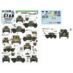1/35 Ferret and Saladin Decal - The Troubles in Northern Ireland, Mk 2/3 and Saladin Mk 2