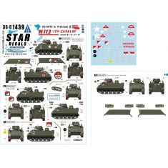 1/35 US M113 in Vietnam Decal #1 - 17th Cavalry M113A1 ACAV. Troop B, E, F, H