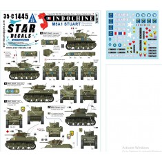 1/35 Indochine Decal #7 - French M5A1 Stuart Early and Late Turrets