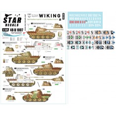 Decals for 1/48 Wiking #2 Panthers of SS-Panzer Reg. 5 Befehls D & A, Panther A in 1944