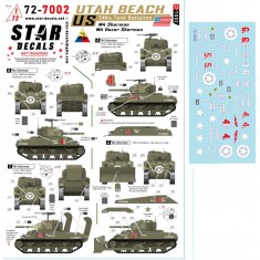 1/72 US 746th Tank Battalion Utah Beach 1944 Decal for M4 Sherman Dozer