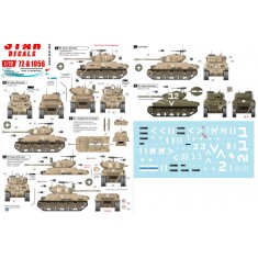 Decals for 1/72 Israeli AFVs Vol.1 - 1960s & Six-Day War Markings M1 Super Sherman