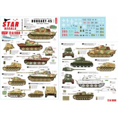 Decals for 1/72 Hungary '45 #1 German Tanks and AFVs in Hungary 1944-45