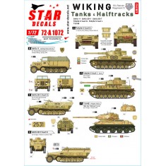 1/72 Wiking #3 SS-Pz.Reg. 5 Tanks & Halftracks. PzKpfw IV Ausf G/J, SdKfz 11/251, T-34-85