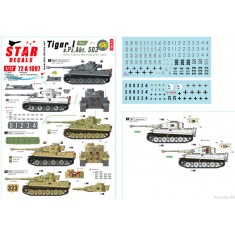 Decal for 1/72 Tiger I - sPzAbt. 503 #1 1943 Initial Early & Mid