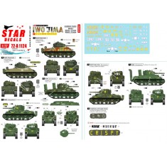 Decals for 1/72 US Pacific Battles - Iwo Jima. USMC M4A2 Sherman, M4A2, M4A3 Flame-tank