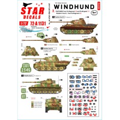Decals for 1/72 Windhund #3. Panthers from Pz-Reg. 16 and Pz-Brigade 111, PzKpfw IV J