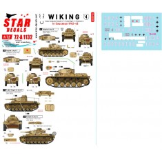 Decals for 1/72 Wiking # 4. Stabs kompanie Pz II F, Pz.Bef.Wg III H, Pz III J in Caucasus
