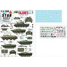 Decals for 1/72 War in Ukraine # 10. Oldies. Ukrainian T-62M, BTR-60BP, BMP-1