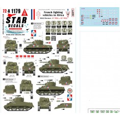 1/72 French M4A2 Sherman Decal (Fighting Vehicles in Africa #4)