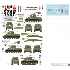 1/72 French M4A4 Sherman Decal (Fighting Vehicles in Africa #5)