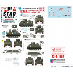 1/72 US M113 in Vietnam Decal #2 - 1 Bn / 50th (Mech) Infantry M113A1 ACAV