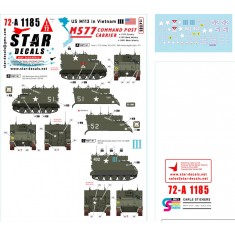 1/72 US M113 in Vietnam Decal #3 - M577 Command Post Carrier
