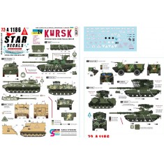 1/35 War in Ukraine Decal #24 - Kursk. Ukrainian Tanks 2024-25 SPGs and AFVs
